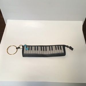 Parcel keyboard piano clutch 14”x4”
